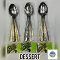 12 Piece (Size 6 Inch) Tea and chopped Spoon Set Made of stainless steel for kitchen and dining use.multi design. 