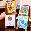 Cute calendar mini desk calendar 2025 2568 New Year gift giveaway gift assorted customers ready to ship from Thailand. 