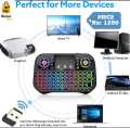 Mini Wireless Keyboard with Touchpad & Backlight – Portable 2.4GHz Keyboard for Smart TV, PC, Laptop & Android Devices. 