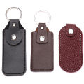 1pc PU Leather Bag Cases for USB Flash Drive Keyring Storage Bags for U Disk Hasp Protective Cover Bag Keychain Holder 10*4cm.