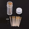 60PCS Cross Stitch Needles Gold Tail Blunt Embroidery Needle and Thread Tool Sewing 35/37/40MM Fabric Knitting Stainless Steel. 