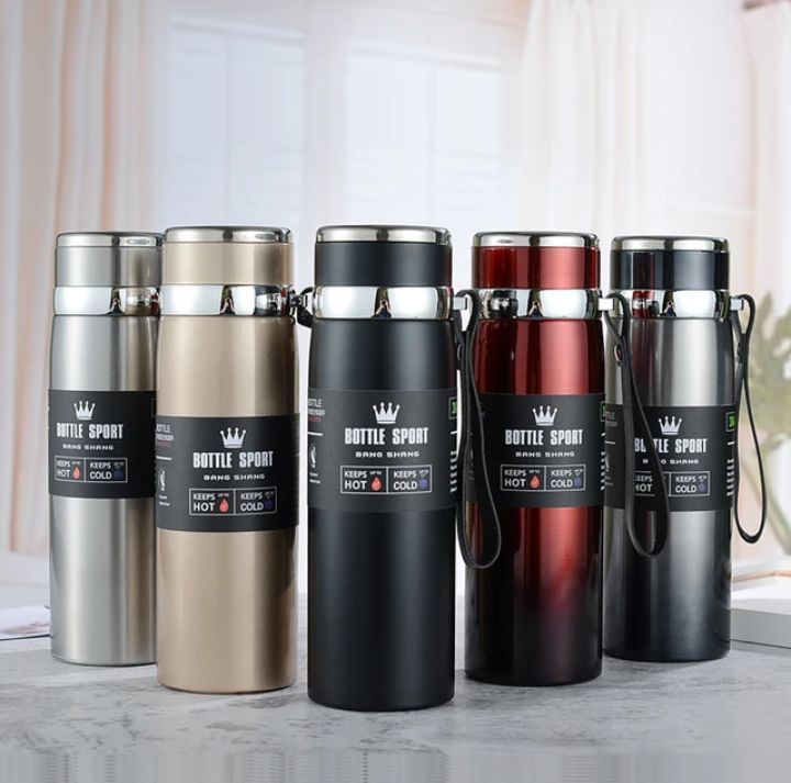SUS 316 Stainless Steel Thermal Cup Vacuum Travel Car Water Bottle Large Capacity