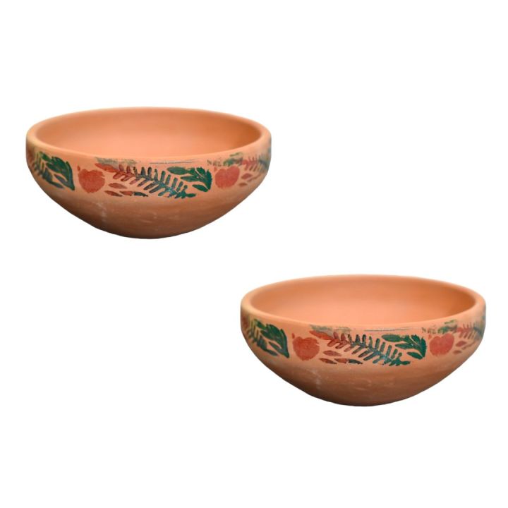 clay bowl(mitti ki piali)_Traditional unglazed terracotta bowl(450 ml)