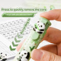 Cartoon Capybara Slide Erasers Sliding Retractable Pencil Eraser Cute Push-Pull Design Student Rubber Eraser Office Supplies. 