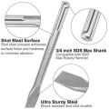 2 Pcs Concrete Chisel Drill Bit Set Sds Wall Chaser Impact Electric Hammer Metal Point Flat for Brick Groove 250mm. 