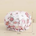 Waterproof Shower Cap for Girls Hair Bathing Cap Reusable Kitchen Hair Cover Oil Proof Dry Hair Treatment Cap. 