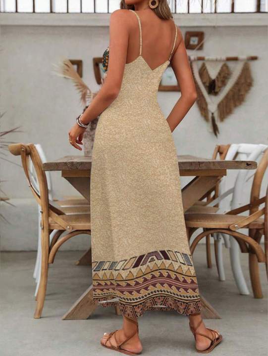 Women's%20Fashion%20Western%20Ethnic%20Print%20Casual%20Suspender%20Dress%20-%20Image%202