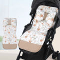 Baby Stroller Cushion Soft and Comfortable Double-side Cotton Cushion Cute Cartoon Rabbit Infant Cushion With Pillow. 