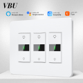 VBU Tuya WiFi US Smart Dimmer Switch Light Need Neutral Wire Touch Voice Control Lamp Switch Work with Alexa  Home lightify. 