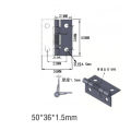 2 Pcs 304 stainless steel spring hinge automatic cabinet door wardrobe hardware and furniture fittings Mini micro hinge. 