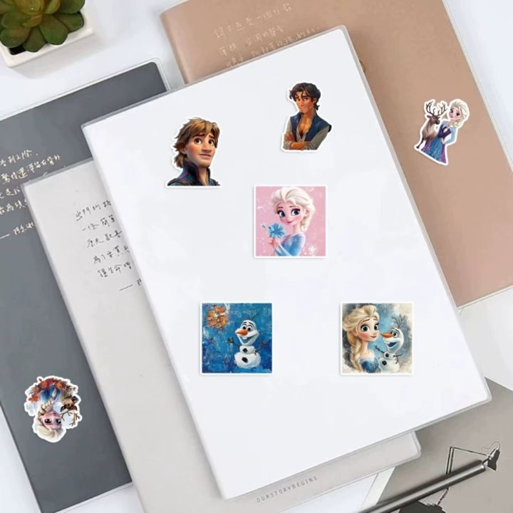 Frozen Sticker Notebook @50Pcs Cartoon Disney Frozen Stickers Anime DIY Notebook Phone ...