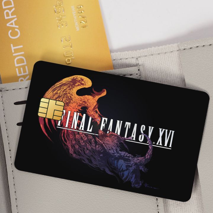 Game%20Final%20Fantasy%2016%20Fashion%20Waterproof%20Scratch%20Pattern%20New%20Stickers%20Decoration%204%20PCS%20Card%20Cover%20-%20Image%206