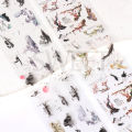 10pcs Nail Foils Chinese Character Crane Bamboo Gold Fish Flower Chinese Style Slider Sticker Gel Polish Nail Decoration BEDXK12. 