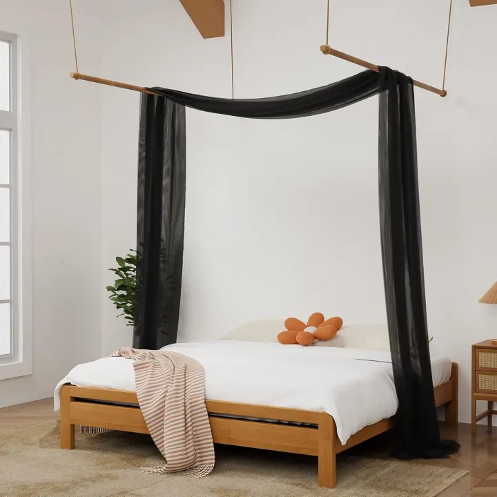 1Pcs%20Canopy%20Bed%20Curtains%20Canopy%20Curtains%20Black%20Sheer%20Scarf%20Luxury%20Bed%20Drapes%20for%20King%20Size%20Beds%20-%20Adults%20and%20Girls%20Room%20Decor%20-%20Image%207