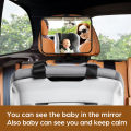 1pc Shatterproof Baby Car Mirror Car Safety Seat Rearview Mirror, Easy Install, Universal Fit.