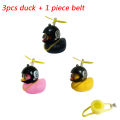 3PCS Car Yellow Duck with Helmet Propeller Broken Wind Small Helmet Duck Bike Motorcycle Riding Cycling Decor Duck Car Ornaments. 