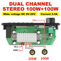 NEW 200W Amplifier Bluetooth DIY MP3 WAV Decoder Board DC 12V 100W Wireless Car USB MP3 Player TF Card Slot USB FM with Mic.
