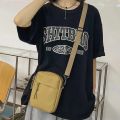 Canvas Women's Crossbody Bag Trend 2024 Oxford Shoulder Handbag Korean Solid Color Student Phone Bag Simple Shopper Bags Purse. 