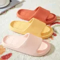 Soft Slippers Couples Home Outdoor Slipper Summer Women Bedroom Thick Bottom Shoes Beach Sandals Men Flip Flops Shower Shoes. 