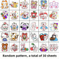 30 Sheets Cute Little Animals Tattoo Patch Tattoo Sticker Waterproof Long Lasting Arm Party Temporary Tattoo. 
