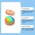 Needoh Rainbow Bun Squishy Toy Slow Rising Stress Relief Cute Simulation Shape Portable Pressure Toy For  Office Relaxation. 