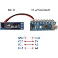 I2C OLED Display Module 0.91 Inch I2C SSD1306 OLED Display Module White / BLUE I2C OLED Screen Driver DC 3.3V~5V for Arduino. 