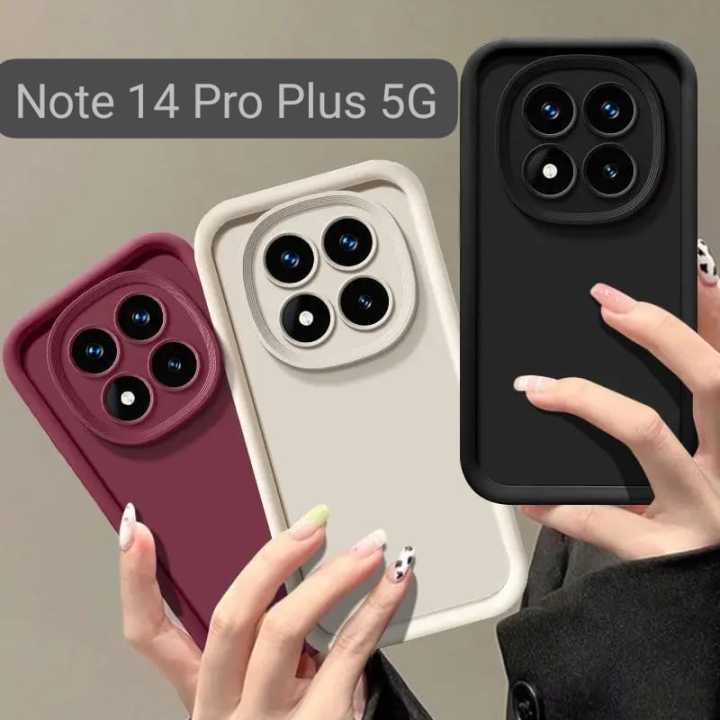 Redmi Note 14 Pro Plus 5G Rimless Design Case Matte Scrub Hard PC Shockproof Back Cover Framless