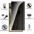 Privacy Tempered Glass for Samsung S24 Ultra/S23 Ultra /S22 Ultra/ S25 Ultra Fingerprint Unlocking Anti-spy screen Protector S24 ultra. 