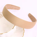 Satin Covered Headband Plain Hair Band Non-slip Ribbon Hairband for Women Girls DIY Hair Accessories Band Tiara. 