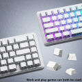 2027 Topographic Keycaps 4.0 Version Shine Through 98 Key PBT Cherry Profile Side Print Backlit for MX Gamer Mechanical Keyboard. 