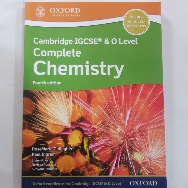 CAMBRIDGE IGCSE AND O LEVEL COMPLETE CHEMISTRY 4TH EDITION BY ROSEMARIE GALLAGHER