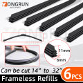1PC 3PCS 6PCS 12PCS Car Wiper Strips Can Cut Wiper Replacement Parts 14"16"17"18"19"20"21"22"24"26"28"30"32"Optional.