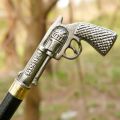 Gun Handle Walking Stick, Unique Walking   Stick, Comfortable Grip Walking Stick, High   Quality Walking Stick, Bold Design Cane. 