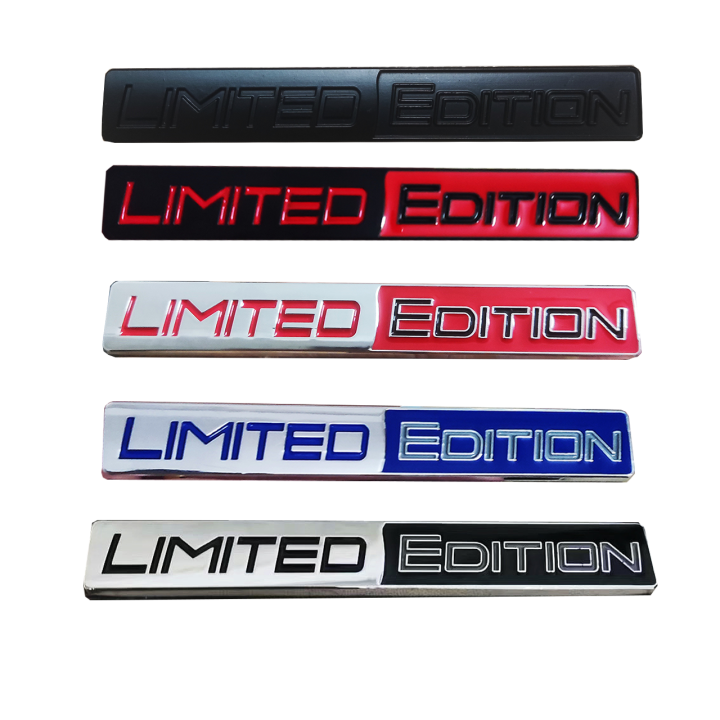 Zinc Alloy Limited Edition Emblem Badge Decal Sticker Auto Racing Sport Emblem For Car Trunk Fender Side Logo Car Motorcycle