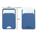 Silicone Business Credit Pocket Adhesive Mobile Phone Back Slot ID Bank Card Phone Pouch Phone Back Paste Sticker Card Holder. 