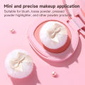 ROCK SWEET Mini Flocked Thumb Powder Puff Two Pack Small Loose Powder Setting Makeup Blush Puff. 