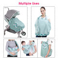 Baby Wrap Newborn Sling Dual Use Infant Nursing Cover Carrier Mesh Fabric Breastfeeding Carriers Up To 130 Lbs (0-36M). 
