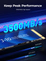 ORICO J10 M.2 NVMe SSD PCIe 3.0 Gen3 x4 NVMe SSD 3500Mbps M.2 M Key 2280mm Internal Solid State Drive 1TB with Cooling Vest.