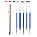 Xiaomi Deli Metal Sign Pen Ballpen Signing Pen 0.5MM Gel PREMEC Smooth Switzerland Refill Black Ink Office School Writing Pen. 