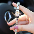 Women's Quartz Watch Elegant Diamond Mirror Face Tungsten Steel Timepiece, Lightweight and for Daily Use. 