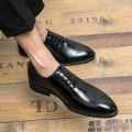 New Red Sole Brogue Shoes Men Black Business Mens Formal Shoes Lace-up Round Toe Spring/Autumn.
