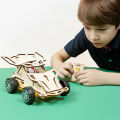 Wooden DIY RC Car Kit - STEM Building Toy with Remote Control, Racing Car Science Project for Kids & Teens . 