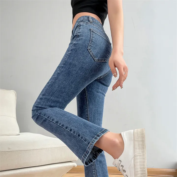 Women%20Fashion%20Flare%20Jeans%20Winter%20Streetwear%20Y2K%20Straight%20Pants%20Ankle%20Length%20Denim%20Jeans%20Girls%20Party%20Casual%20Retro%20Blue%20Trousers%20-%20Image%203