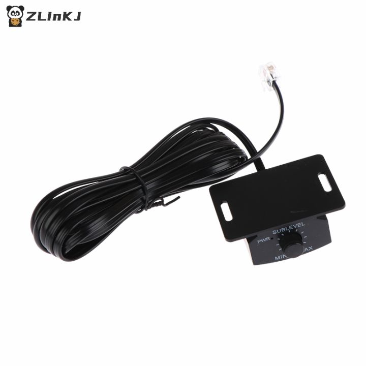 ▶1Pcs Car Sound Simple Connection Amplifier Volumes Adjust Knob Set With Long Cable General Remote Bass Controller