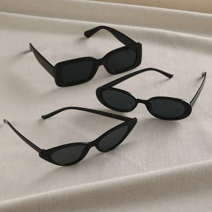 3/4PCS%20Unisex%20Cat%20Eye%20Round%20Square%20Plastic%20Frame%20Fashion%20Sunglasses%20for%20Outdoor%20Travel%20Hiking%20Sun%20Glasses%20for%20Men%20Women%20-%20Image%202
