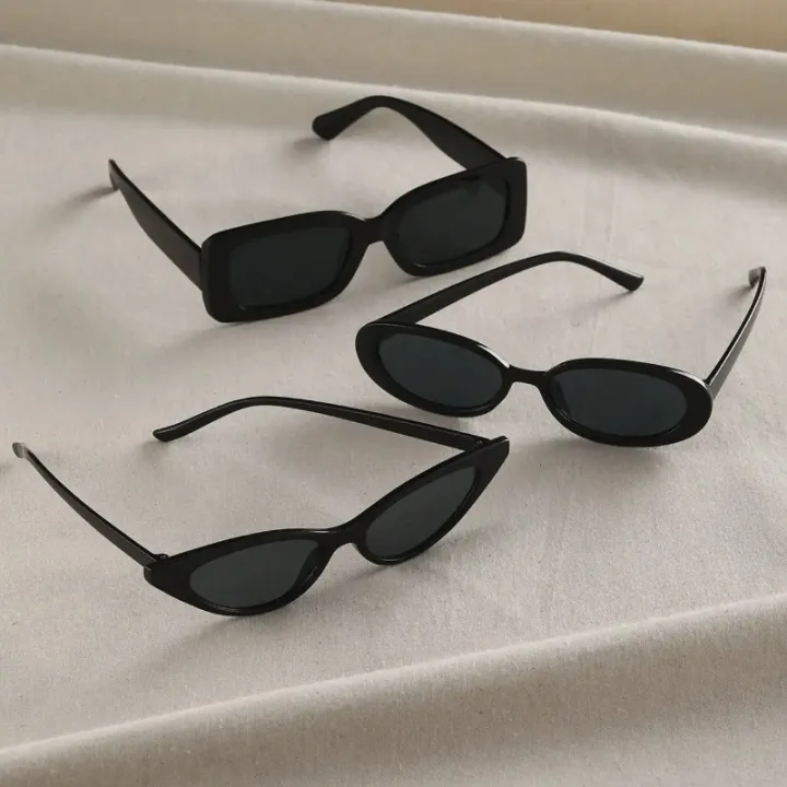 3/4PCS%20Unisex%20Cat%20Eye%20Round%20Square%20Plastic%20Frame%20Fashion%20Sunglasses%20for%20Outdoor%20Travel%20Hiking%20Sun%20Glasses%20for%20Men%20Women%20-%20Image%202