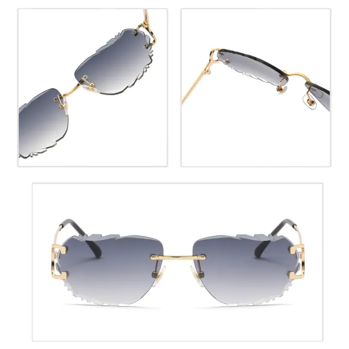 Retro%20Sunglasses%20For%20Men%20And%20Women%20High-End%20Frameless%20Fashion%20UV400%20Irregular%20Cut%20Lenses%20Women%20Sun%20Glasses%20-%20Image%206