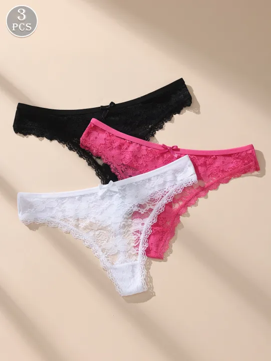 Awesomea%203Pcs%20Women%E2%80%99s%20Lace%20Bow%20Underwear%20%E2%80%93%20Soft%20Comfortable%20Low%20Waist%20Panties%20%E2%80%93%20Breathable%20Stretchy%20Seamless%20Lightweight%20Briefs%20-%20Image%205
