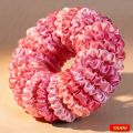 1/6/16/32/50/100pcs bulk satin scrunchies women bohemian elegant pink small 6.5cm headwear hair ties accessories casual cute. 