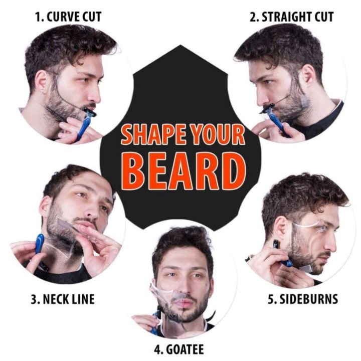 2pcs/set%20Multifunktional%20Men's%20Beard%20Shaping%20Tool%20Template,%20Beard%20Guide%20Shaper%20with%20Inbuilt%20Comb,%20Multi-liner%20Edges%20Shave%20for%20Cu%20-%20Image%204